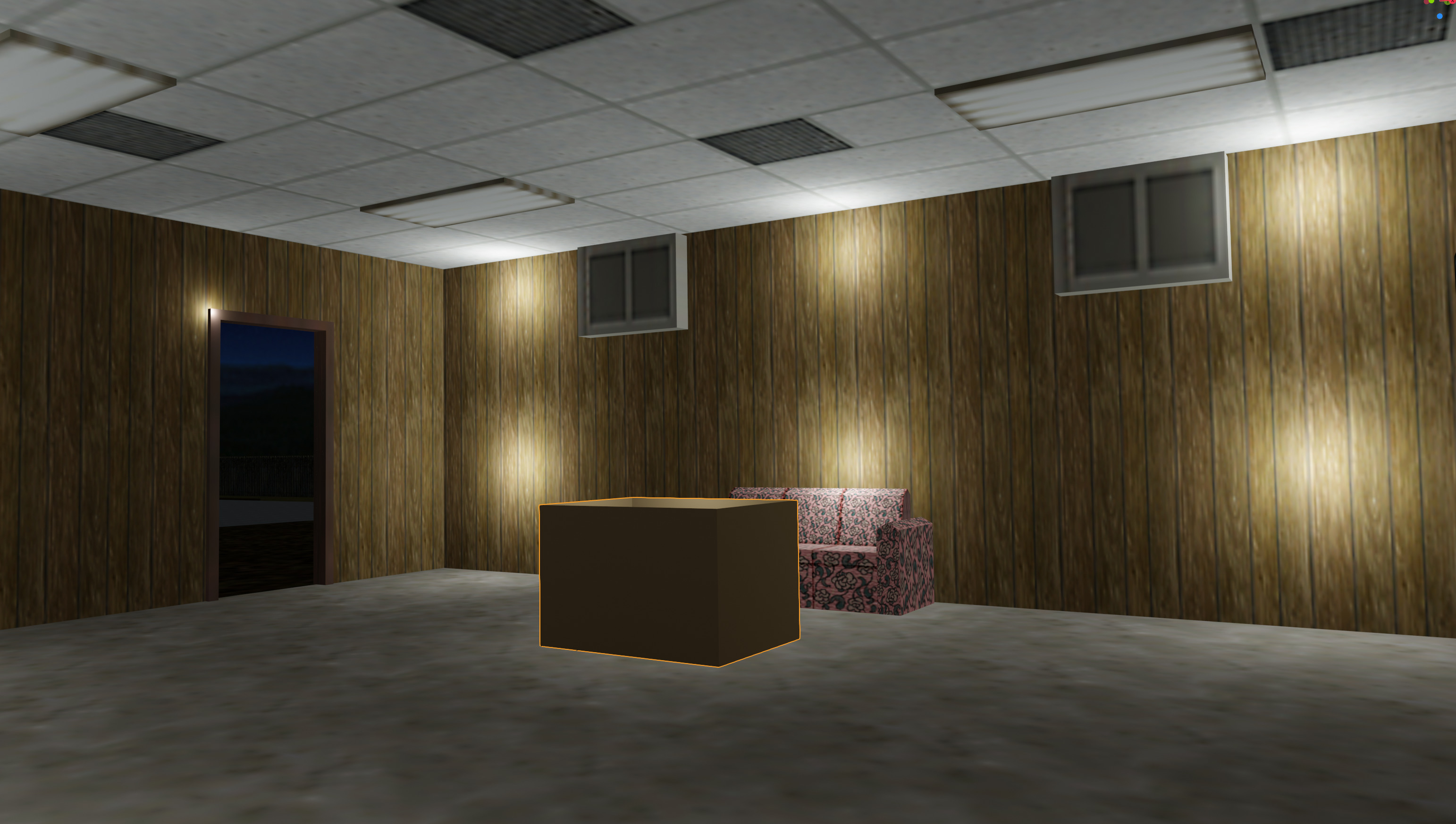 Example of lights clearly setup for Vertex Lighting